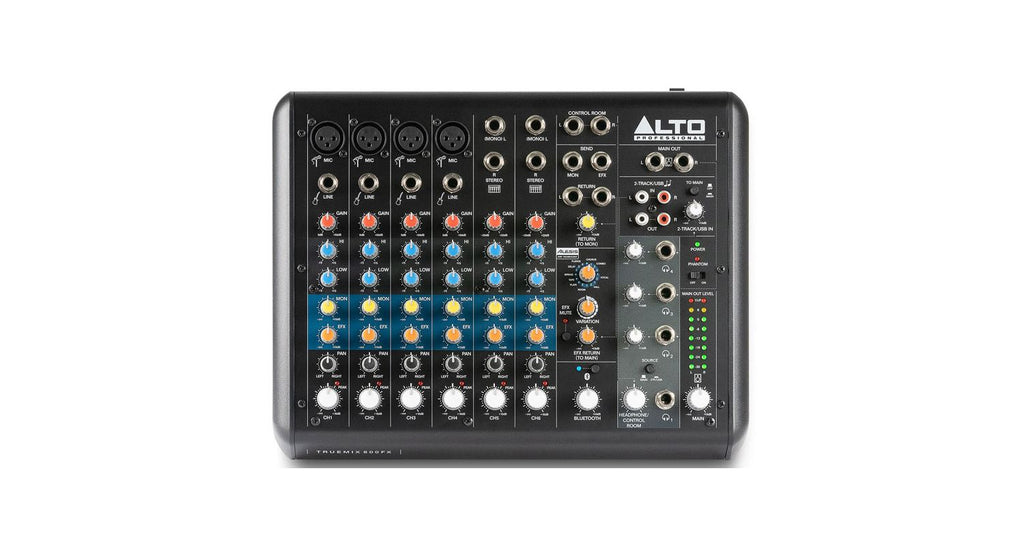 ALTO TrueMix 800 FX Mezclador de audio de 8 canales USB, Bluetooth