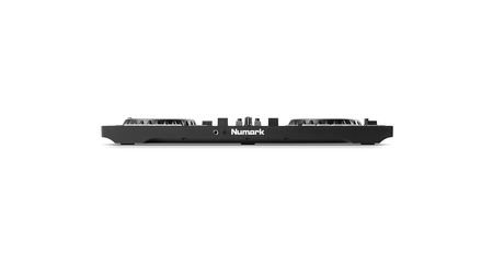 NUMARK Mixtrack Platinum FX Controlador DJ de 4 decks con Interface de Audio, Ruedas con Display y Pads de Efectos