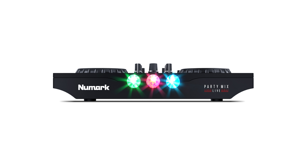 Numark Party Mix Live Controlador DJ con Interface de Audio, Show de Iluminación LED y Altavoces Integrados