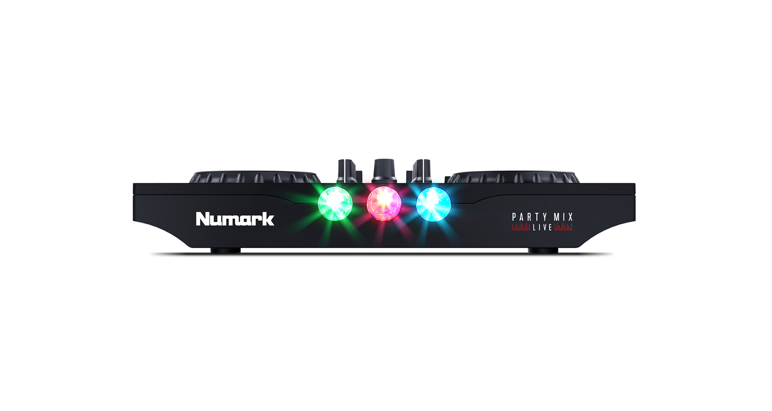 Numark Party Mix Live Controlador DJ con Interface de Audio, Show de Iluminación LED y Altavoces Integrados