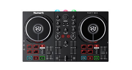 Numark Party Mix Live Controlador DJ con Interface de Audio, Show de Iluminación LED y Altavoces Integrados
