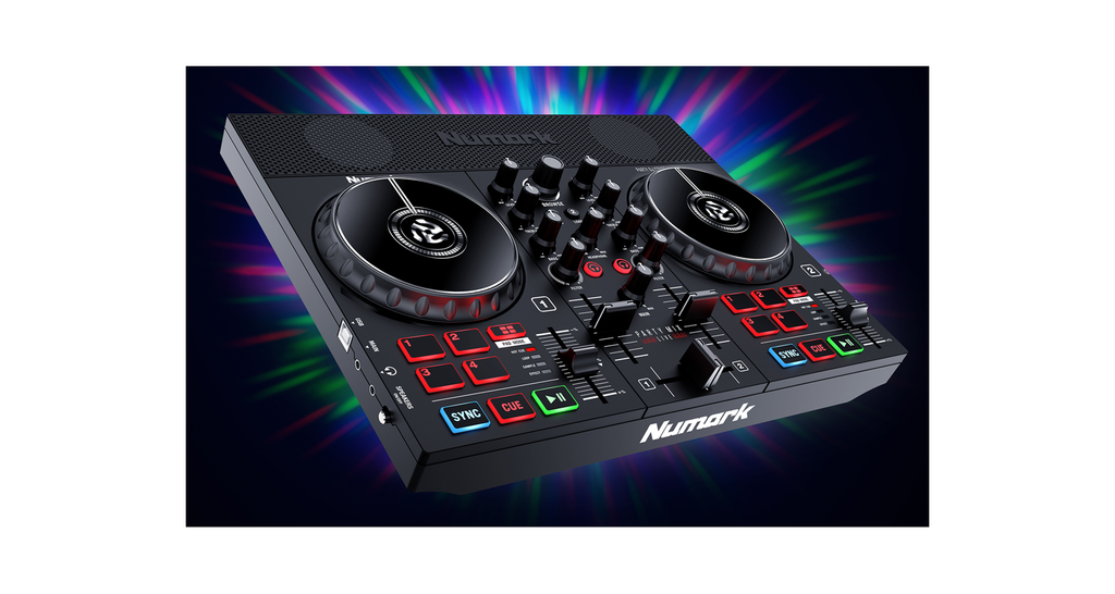 Numark Party Mix Live Controlador DJ con Interface de Audio, Show de Iluminación LED y Altavoces Integrados