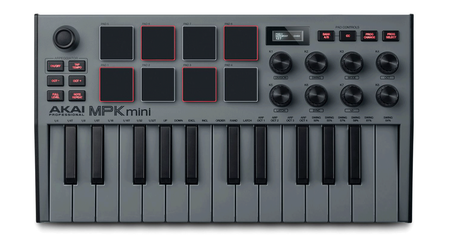 AKAI MPK Mini MK3 Grey Teclado Controlador Midi con Software MPC Beats