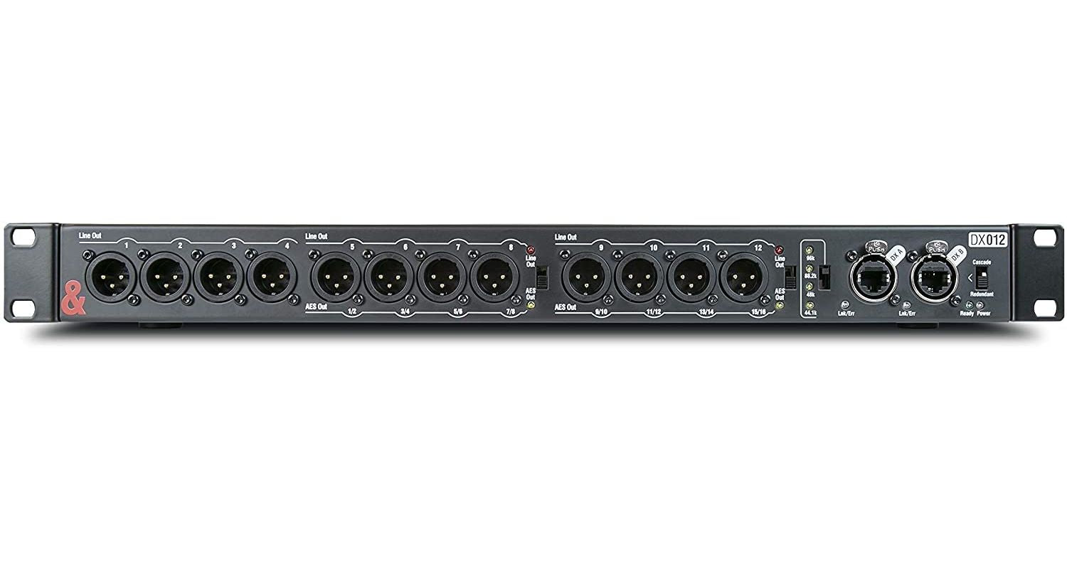 Allen Heath DX012 Expansor de audio con 12 salidas XLR y funcionalidad AES para Serie SQ