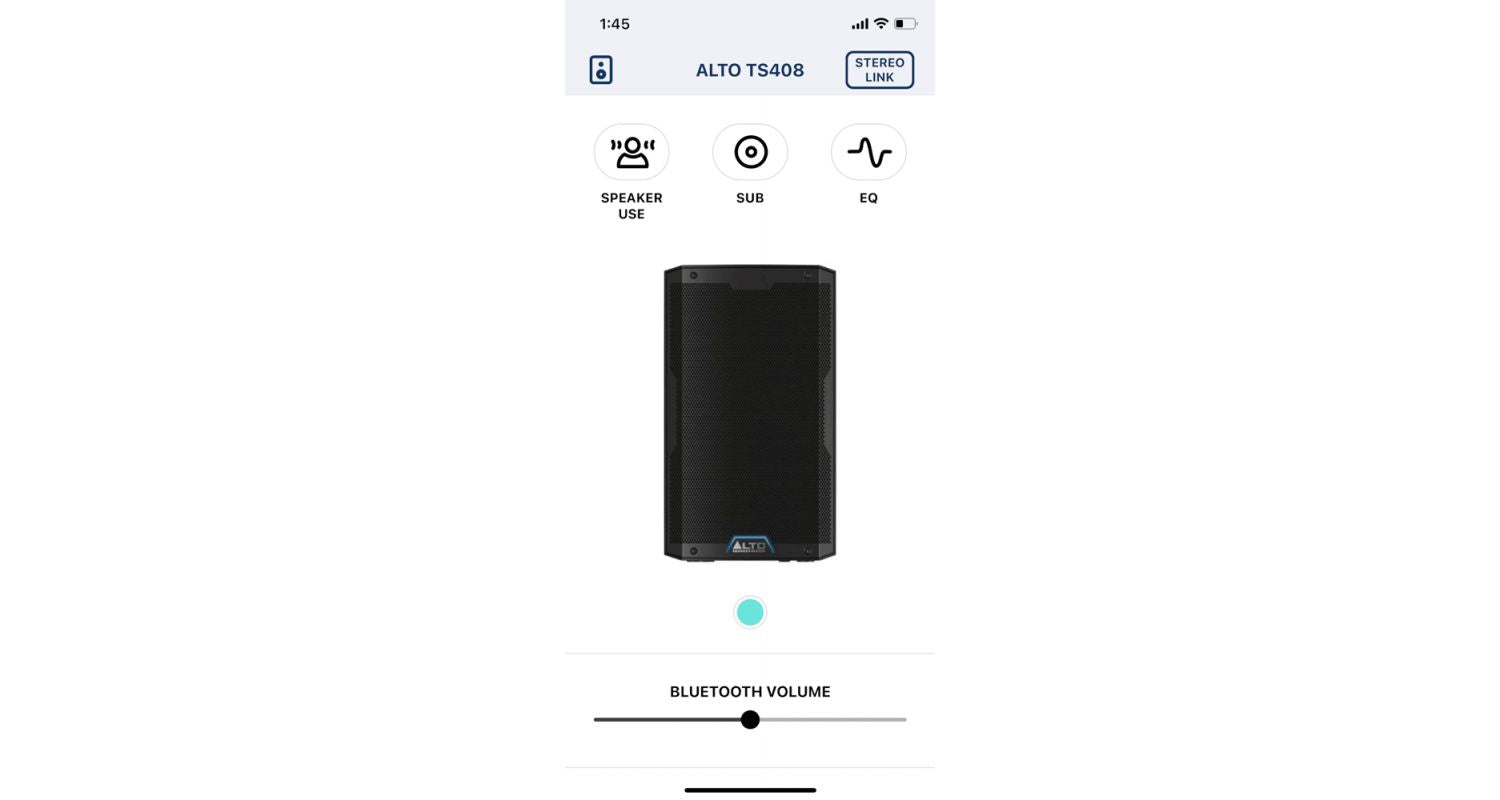 Alto TS408 Altavoz Activo de 2 Vías 8" 2000w Bluetooth Dsp y Control Por App