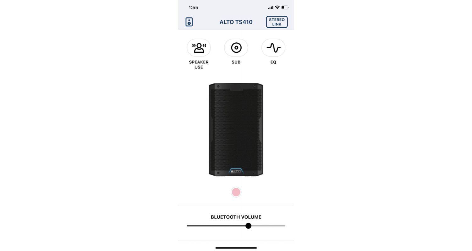 Alto TS410 Altavoz Activo de 2 Vías 10" 2000w Bluetooth Dsp y Control Por App