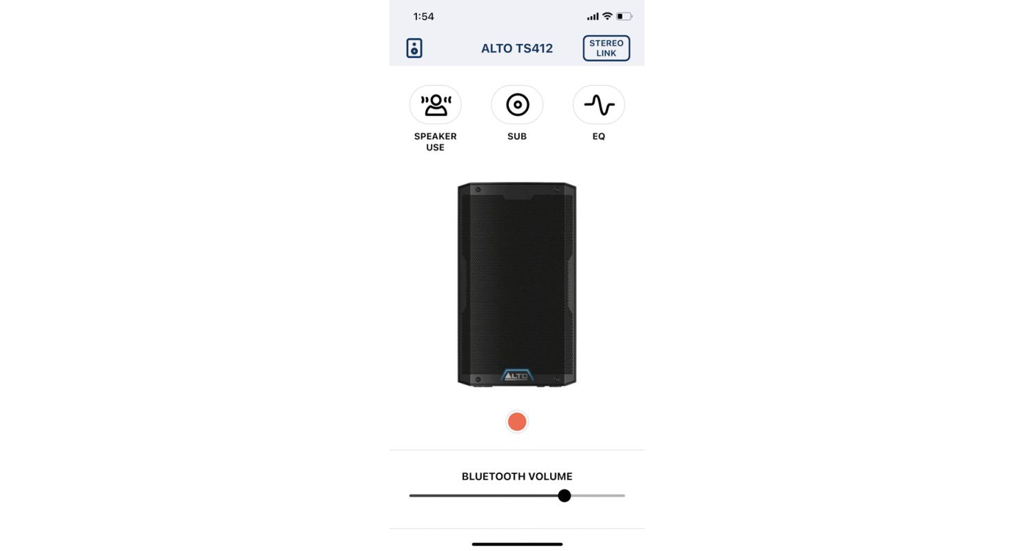 Alto TS412 Altavoz Activo de 2 Vías 12" 2500w Bluetooth Dsp y Control Por App