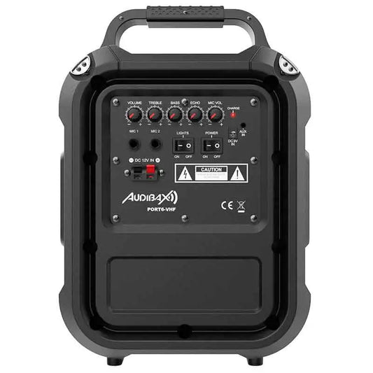 Audibax Denver Combo 6 Portable Sistema Bluetooth con Batería Recargable y Micrófono - Altavoces Amplificados