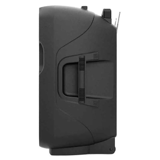 Audibax DENVER Combo PORT15 VHF Altavoz Trolley con ruedas PA Portátil 15’’ 250W con batería y 2 Micros