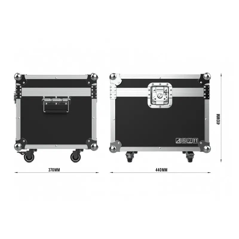 Audibax Kit 4 Boston 30 Ring + Flightcase Cabezas Móviles Spot 30w Anillo LED +