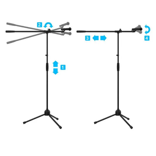 Audibax Kit Micrófono + Soporte + Pinza + Cable 6m + Bolsa