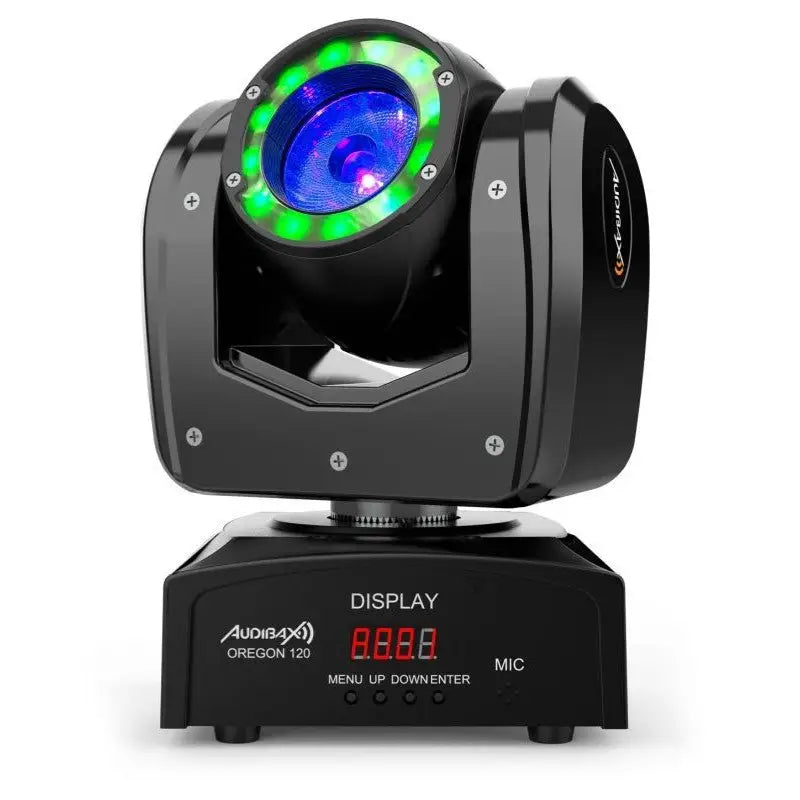 Audibax Oregon 120 Cabeza Móvil Beam Alta Potencia 120W con Led Osram + Wash RGBw 4in1 - Cabezas Moviles