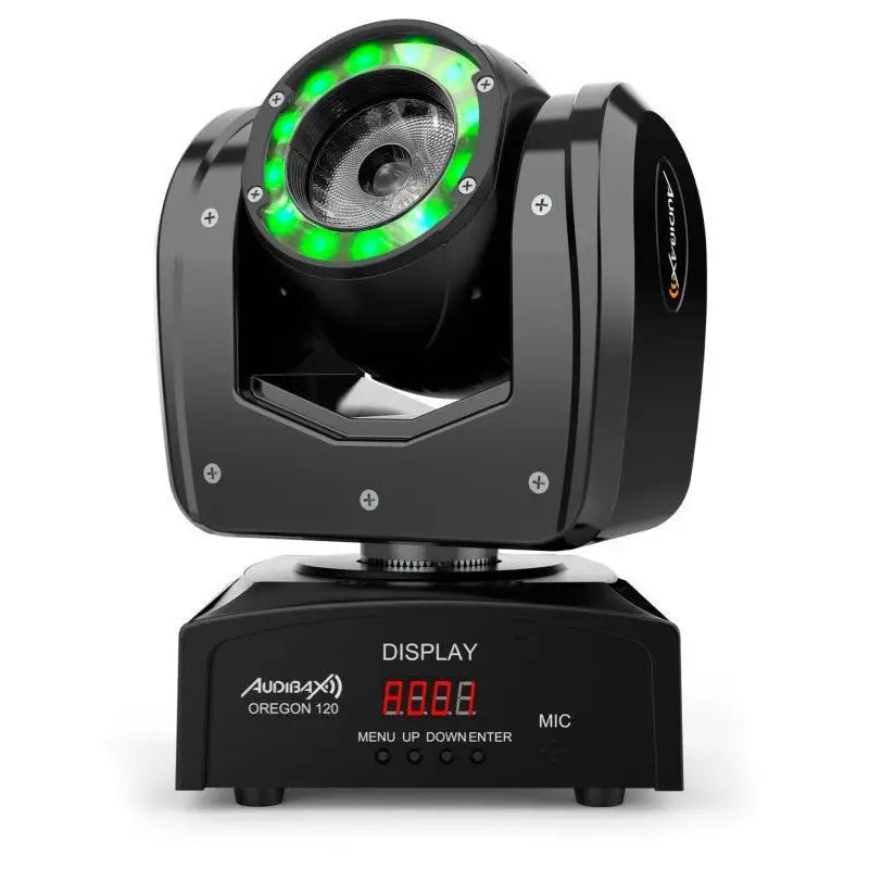 Audibax Oregon 120 Cabeza Móvil Beam Alta Potencia 120W con Led Osram + Wash RGBw 4in1 - Cabezas Moviles