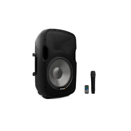 Audibax Party 15 Altavoz Activo Profesional 15’’ 600W Pico Bluetooth + Soporte + Cable + Micro - Altavoces Amplificados