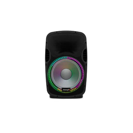 Audibax Party 15 Altavoz Activo Profesional 15’’ 600W Pico Bluetooth + Soporte + Cable + Micro - Altavoces Amplificados