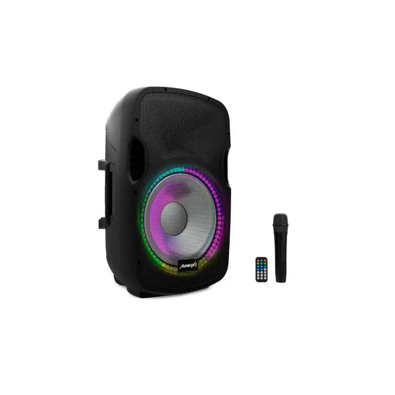 Audibax Party 15 Altavoz Activo Profesional 15’’ 600W Pico Bluetooth + Soporte + Cable + Micro - Altavoces Amplificados