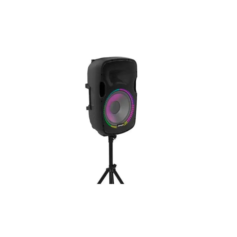 Audibax Party 15 Altavoz Activo Profesional 15’’ 600W Pico Bluetooth + Soporte + Cable + Micro - Altavoces Amplificados