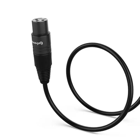Audibax Silver Black Cable DMX 3 PIN 2 Metros