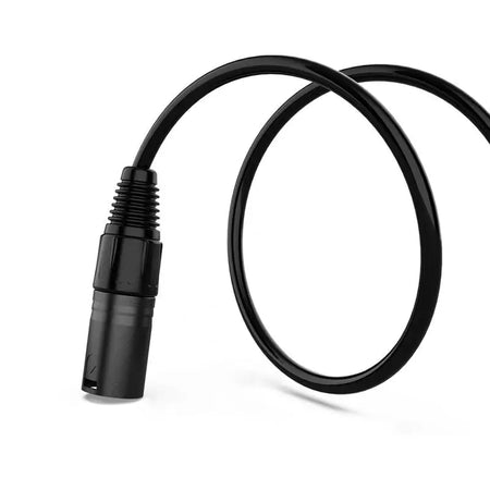 Audibax Silver Black Cable DMX 3 PIN 2 Metros