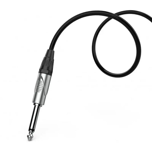 Audibax Silver Cable XLR Hembra a Jack Mono 3Metros Negro