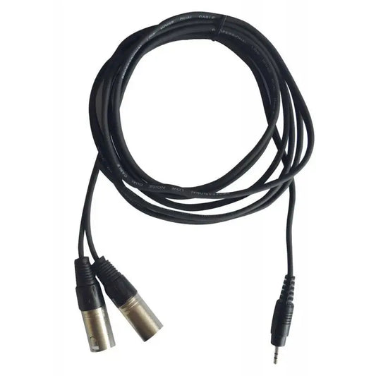 Audiophony Cable minijack stereo- 2 XLR macho 3 m