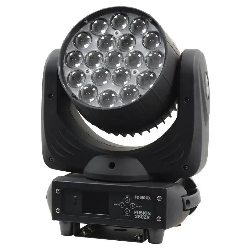 EQUINOX CABEZA MOVIL WASH 19 LED x 12W Zoom 6º a 50º Fusion 260ZR