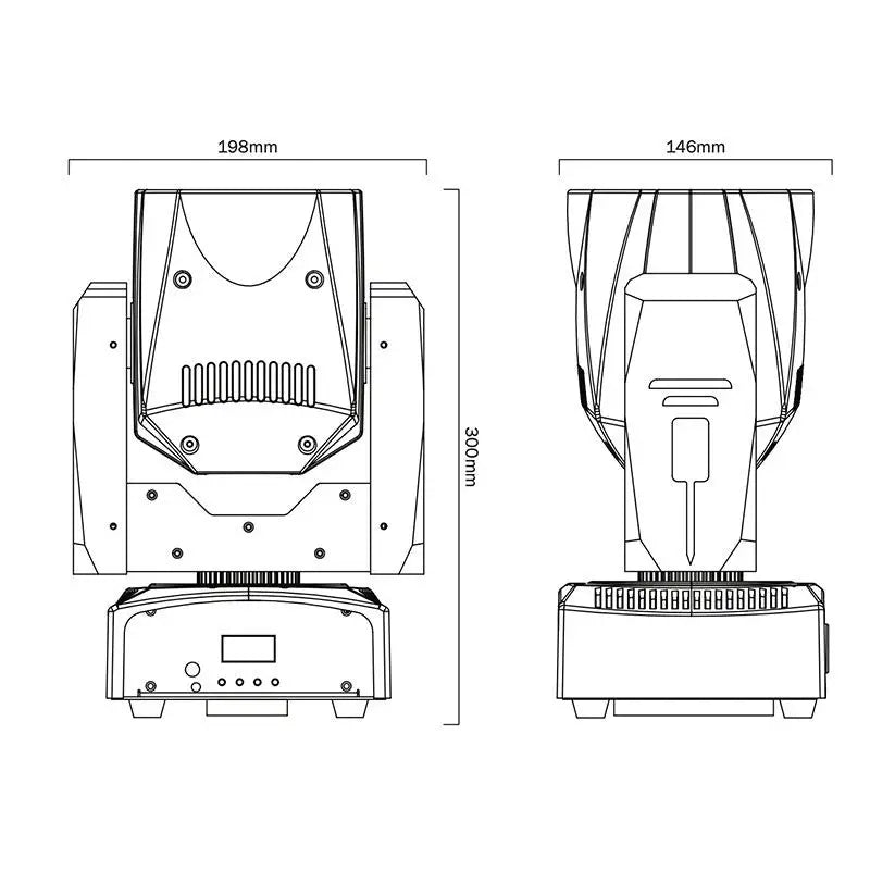 EQUINOX CABEZA MOVIL WASH 7 LED 12W RGBW ZOOM 6º-45º (Fusión 120 MKII)