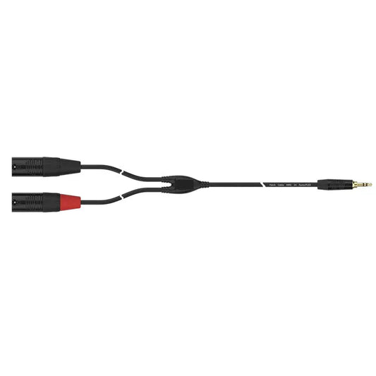FactorFLEX Cable señal 3 m 2 XLR macho 3 PIN a 1 m minijack estereo conectores REAN