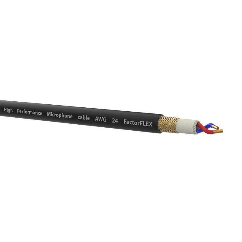 FactorFLEX Cable micro 20 m XLR 3 PIN conectores REAN color negro