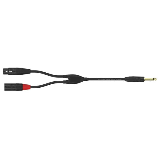 FactorFLEX Cable señal 1,5 m 1 Jack estéreo + 2 XL REAN