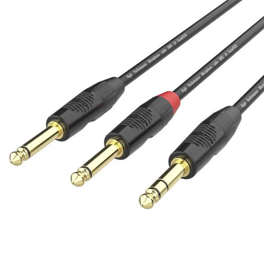 FactorFLEX Cable señal 1,5 m 1 Jack estero + 2 jack REAN