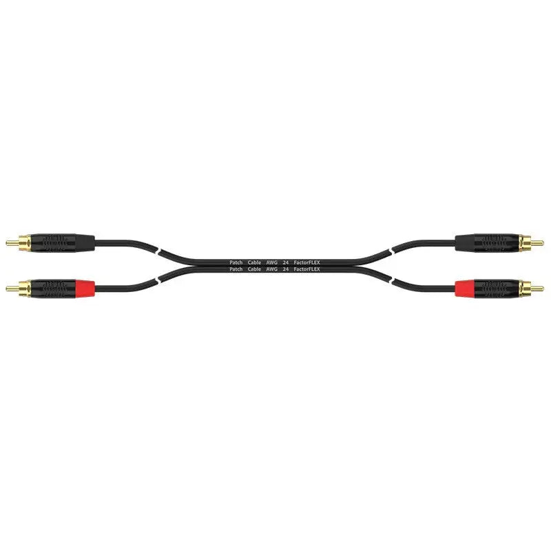 FactorFLEX Cable señal 1,5 m 2 RCA a 2 RCA conectores REAN