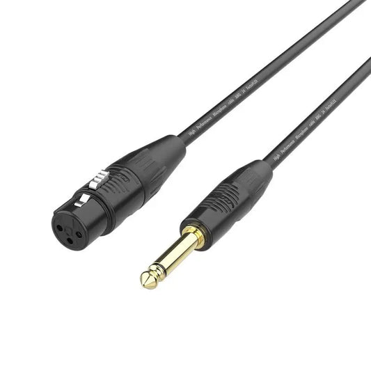 FactorFLEX Cable señal 1,5 m XLR hembra 3 PIN a Jack mono