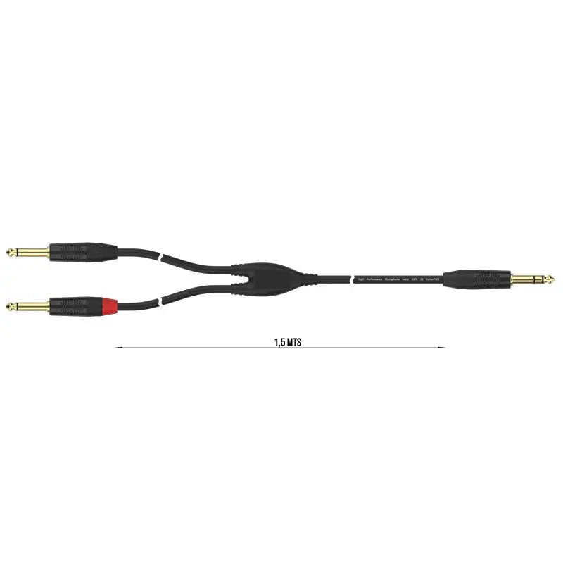 FactorFLEX Cable señal 3 m 1 Jack estero + 2 jack s REAN