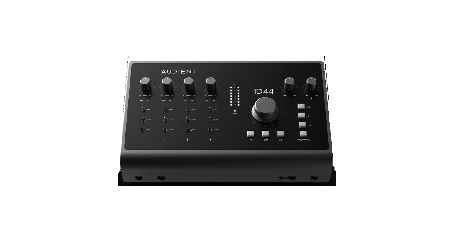 Audient ID44 Mk2 Interface de Audio USB con 4 Previos, 20 Entradas y 24 Salidas