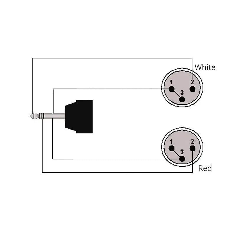 PROCAB Cable 1 Jack stereo 3.5mm a 2 XLR macho Neutrik 3 m