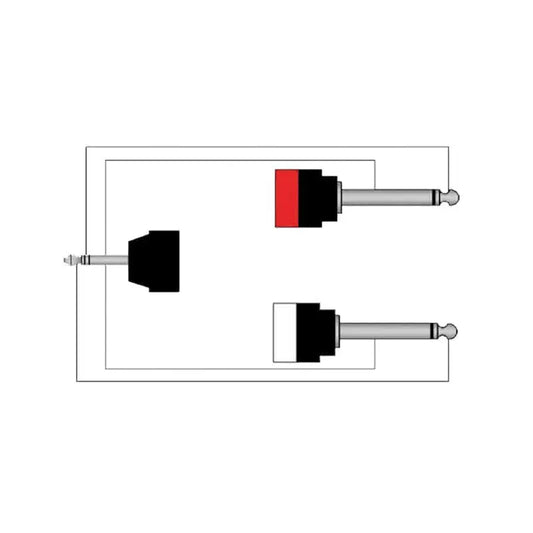 PROCAB CABLE 1 MINI JACK - 2 JACK MONO de 3 m.