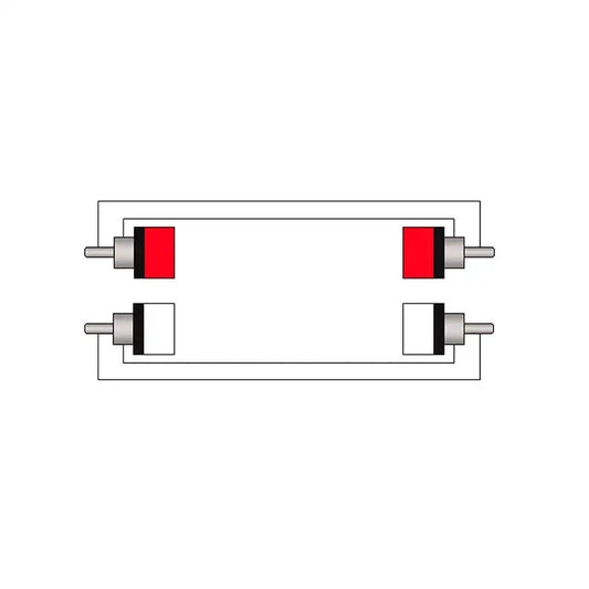 PROCAB CABLE 2 RCA MACHO/2 RCA MACHO 3 m