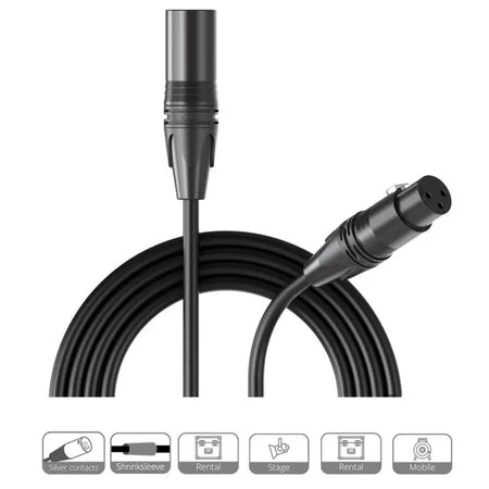PROCAB Cable Neutrik XLR 3P Macho XLR 3P Hembra 5 m