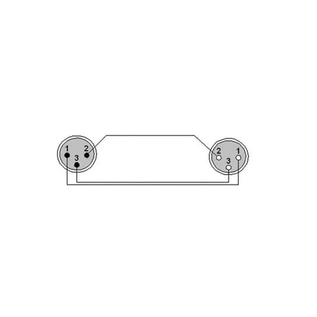 PROCAB CABLE XLR 3P MACHO- XLR 3P HEMBRA DE 1 m