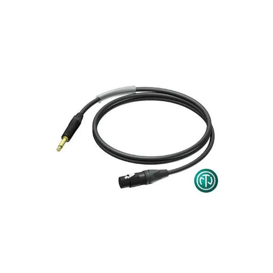 PROCAB Cable XLR HEMBRA NEUTRIK A JACK NEUTRIK 3m