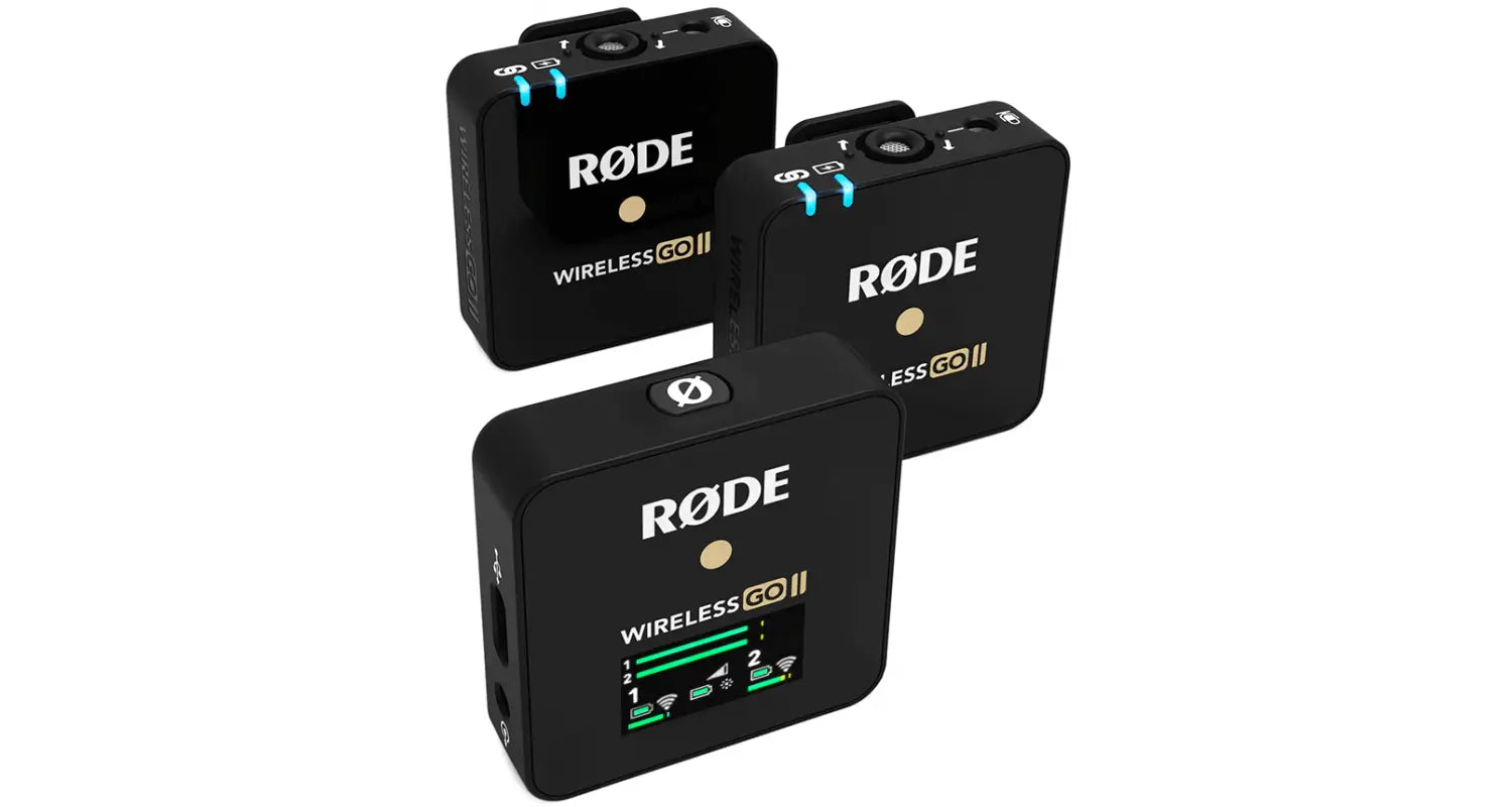 RODE Wireless GO II Sistema de Micrófono Digital Inalámbrico + 2 Rode Lavalier Go