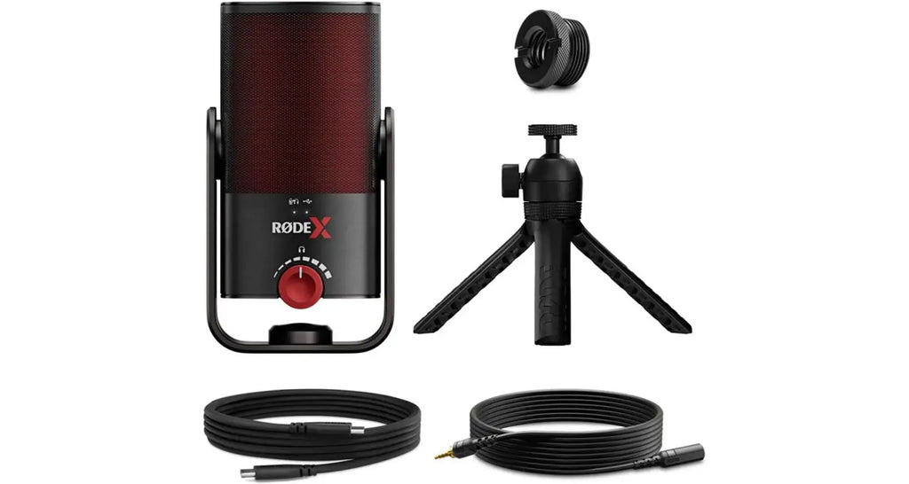 RodeX XCM-50 Micrófono de Condensador USB-C Compacto con DSP Avanzado para Streamers y Gamers