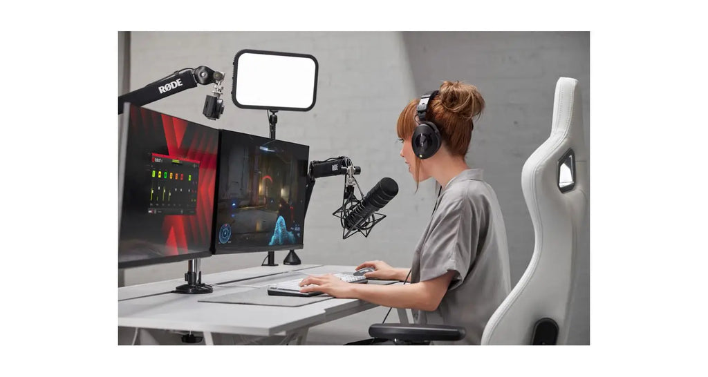 RodeX XDM-100 USB-C Micrófono Dinámico con DSP Avanzado para Streamers y Gamers