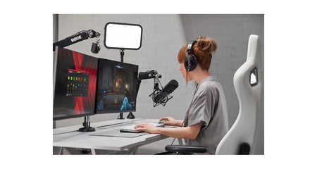 RodeX XDM-100 USB-C Micrófono Dinámico con DSP Avanzado para Streamers y Gamers