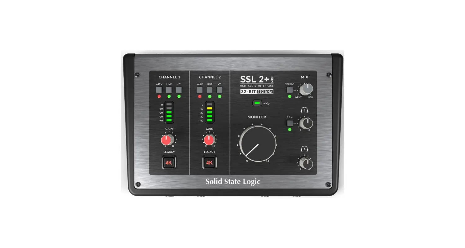 SSL 2+ Mk2 Interfaz de audio USB-C de 2x4