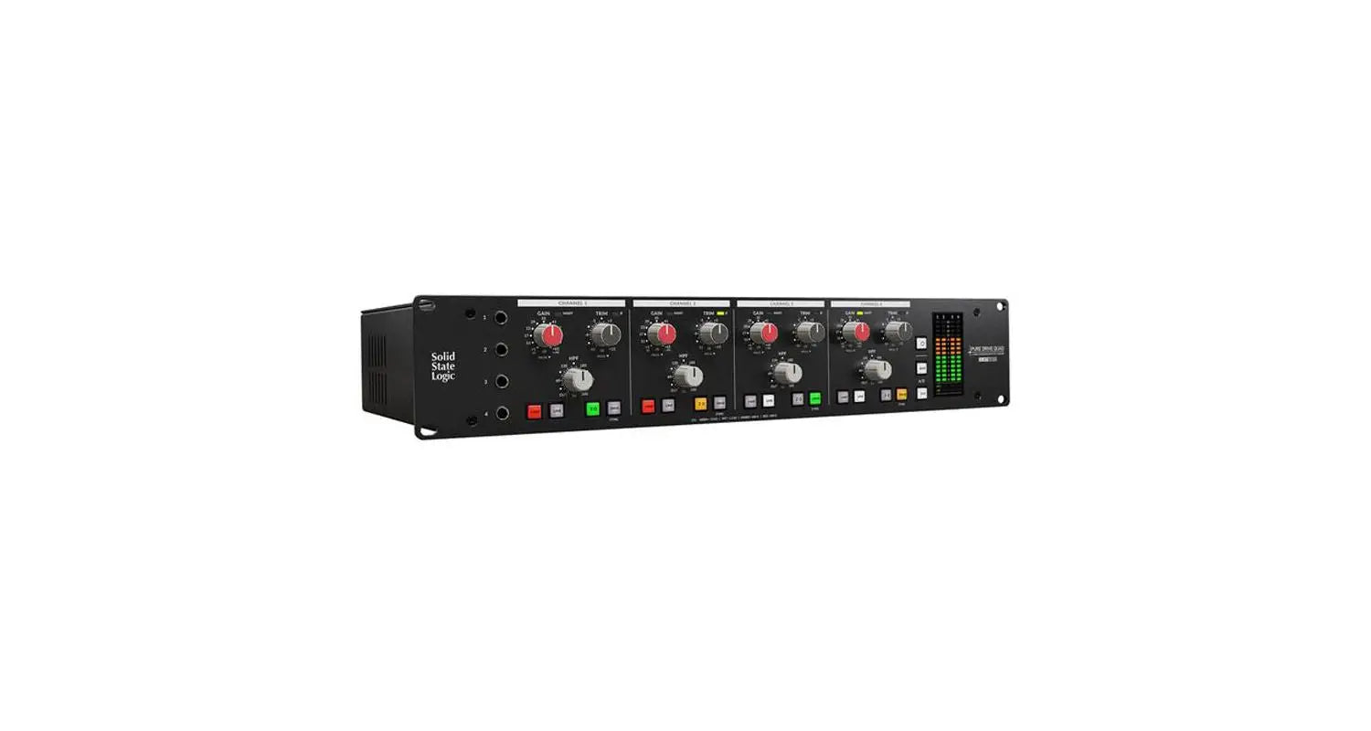 SSL Pure Drive Quad Preamplificador de Micrófono de 4 Canales