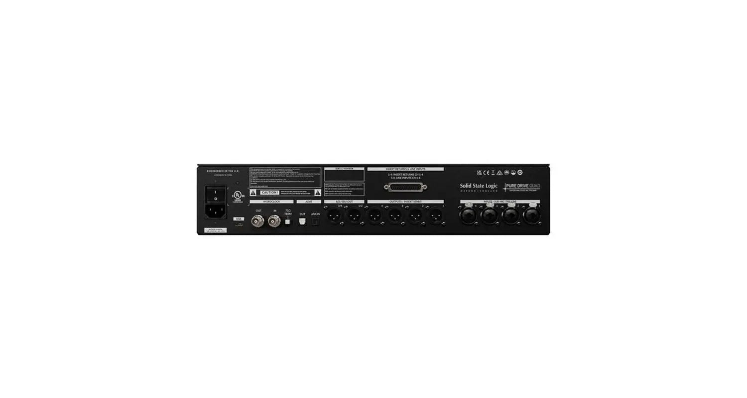 SSL Pure Drive Quad Preamplificador de Micrófono de 4 Canales