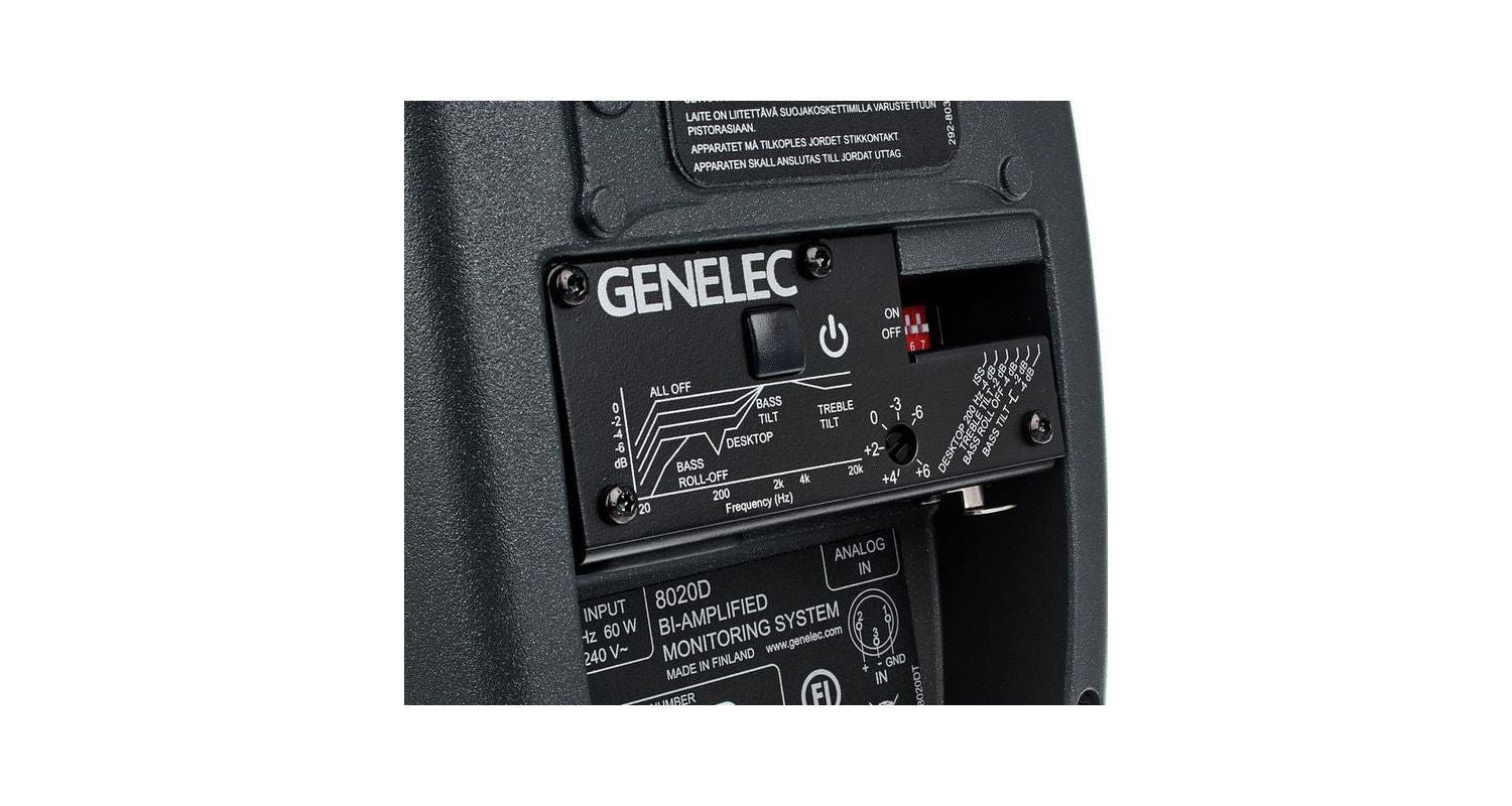 GENELEC 8020D PM Monitor de Estudio Amplificado. Negro