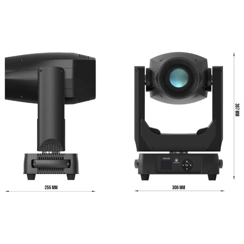 TRITON-BLUE Orion S200 CABEZA MOVIL SPOT 1 LED 200W + LED RING Angulo salida 15º